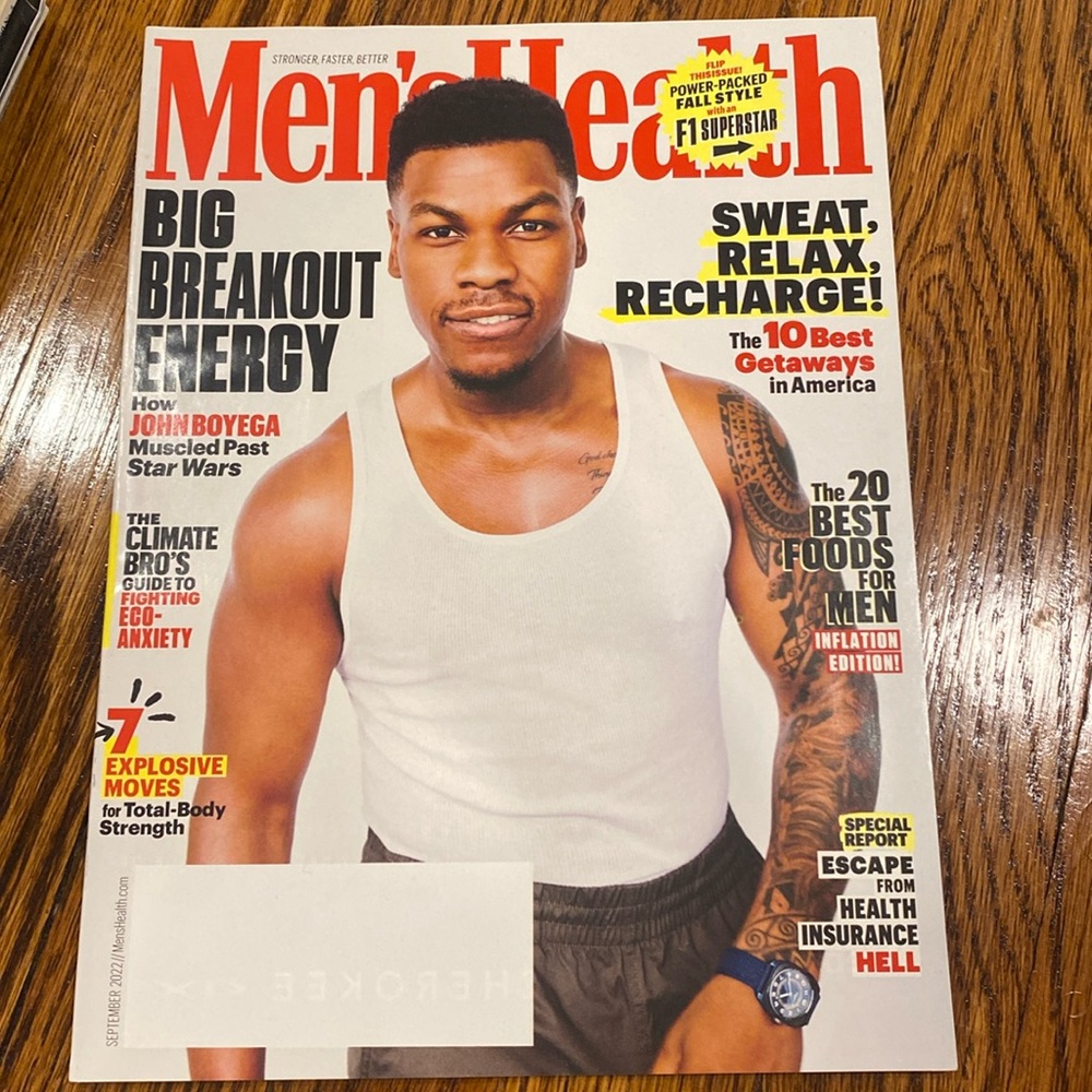 Men’s Health Magazine - September 2022 - John Boyega      star wars fitness diet